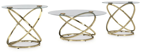 Crimonti - Occasional Table Set (Set of 3) - Champagne - Best Buy Furniture