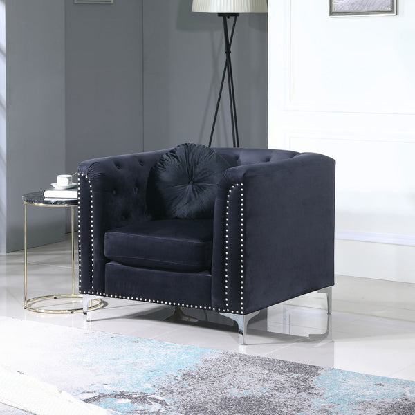 Contemporary Sloped Arm Chair