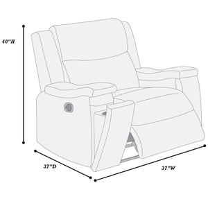 Modern Manual Motion Living Room Set & Hidden Cup Holders