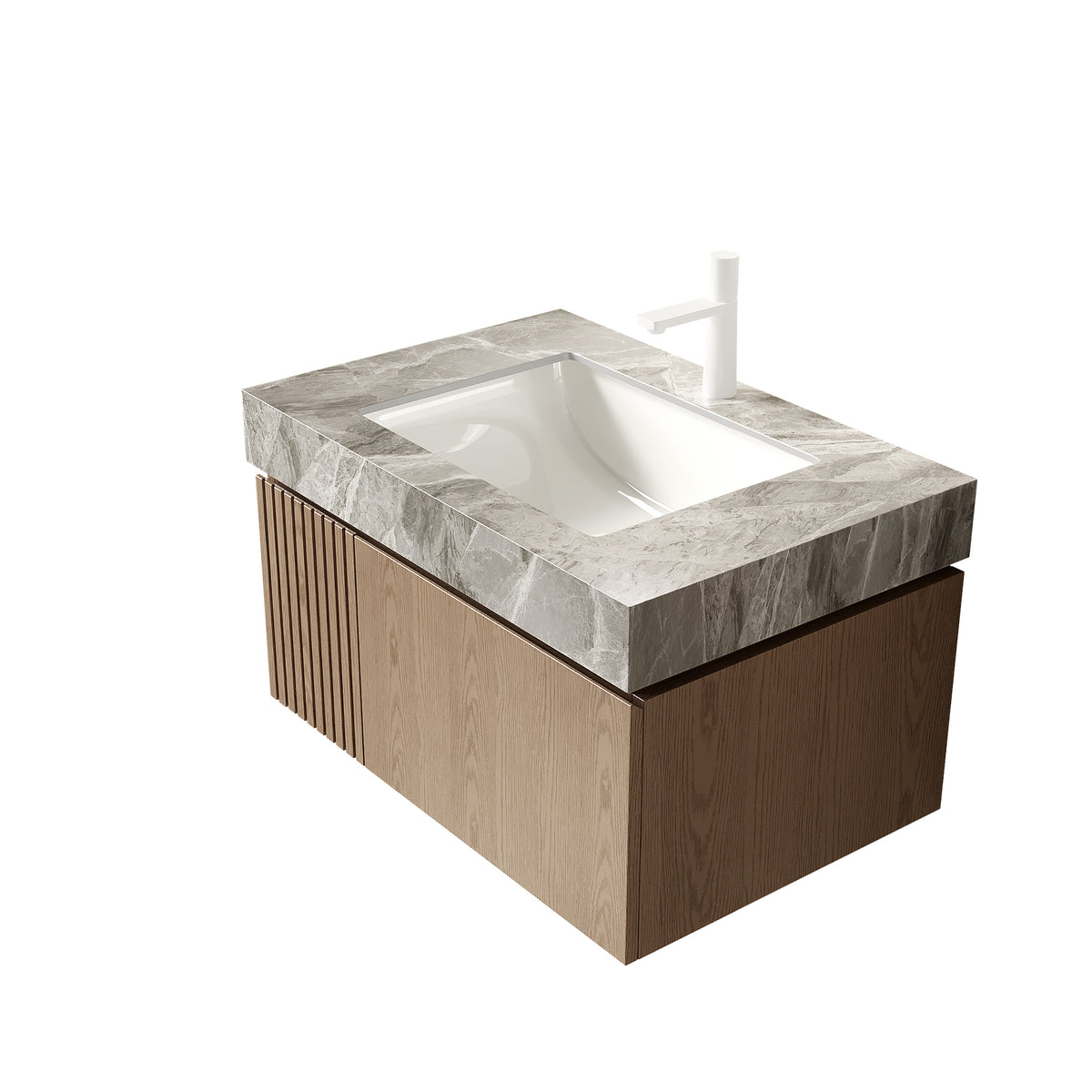 30" MURI Bathroom Sink in Light Gray