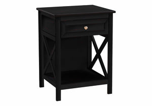 Accent End Table, 2 Tier, Storage Drawer, Transitional Style - Best Buy Furniture