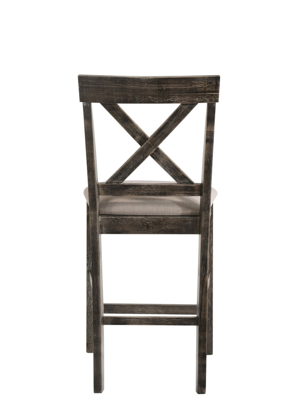 Martha II - Weathered Counter Height Chair (Set of 2) - Gray / Tan - Best Buy Furniture