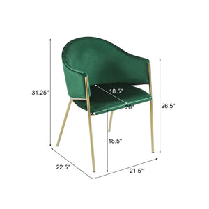 Modern Upholstered Dining Chair With Frame And Plush Velvet - Best Buy Furniture