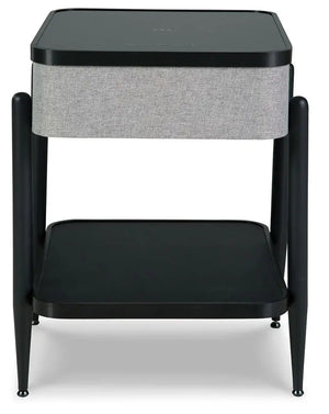 Jorvalee - Accent Table with Speaker - Gray / Black - Best Buy Furniture