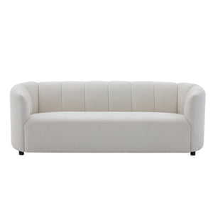 Mirelle 80 In. Modern Curved Chenille Sofa Couch