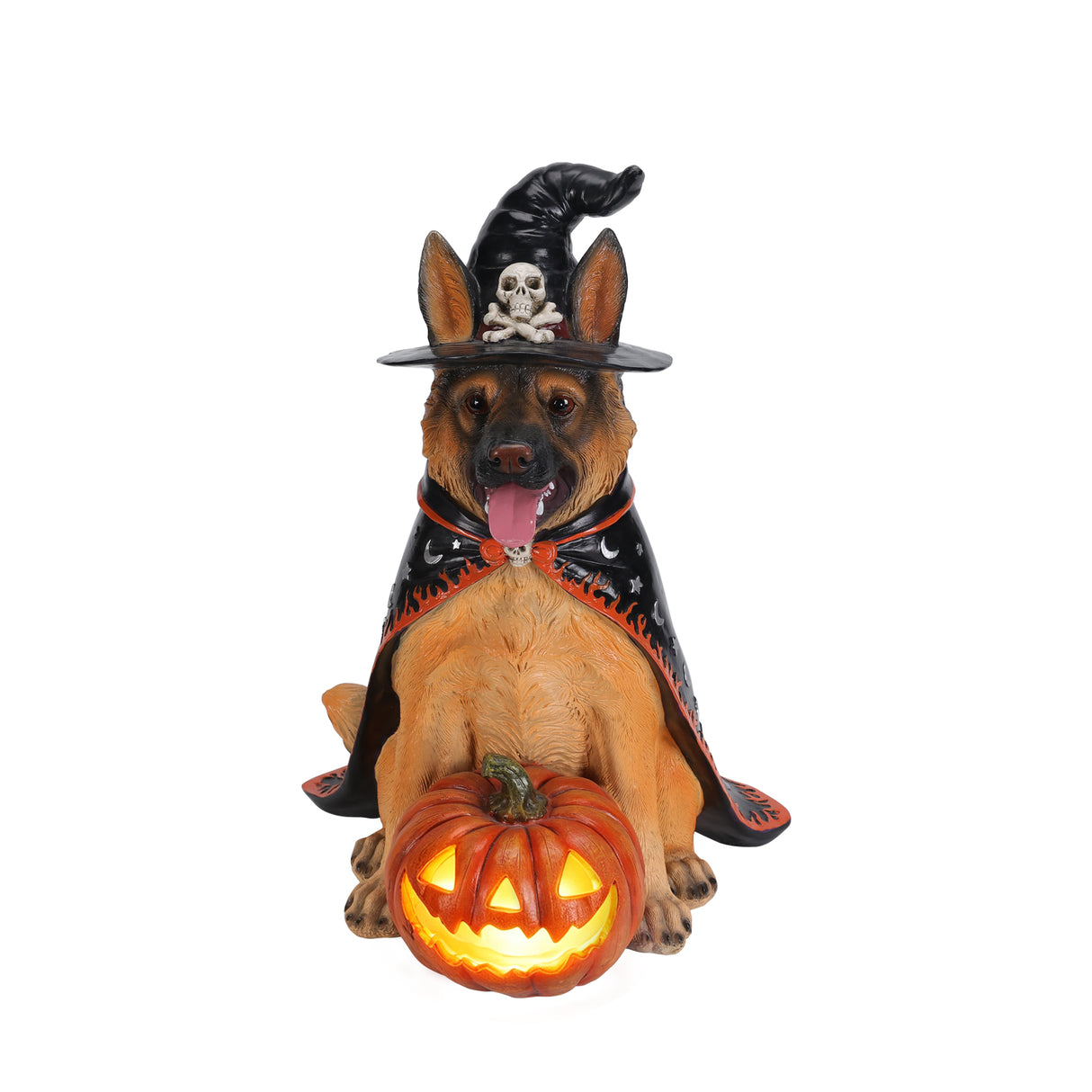 Halloween German Shepherd Dog Statue