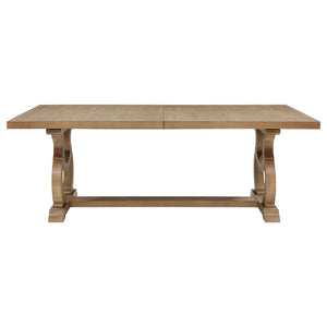 Fremont - Trestle Rectangular Dining Table With Removable Leaf