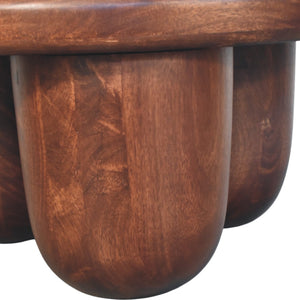 Solid Wood Clara Sculpted Coffee Table