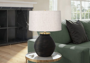 Lighting, Table Lamp, Concrete, Contemporary - Black / Cream - Best Buy Furniture