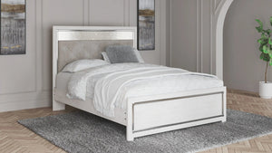 Altyra - Queen Panel Bed With Roll Slats - White - Best Buy Furniture