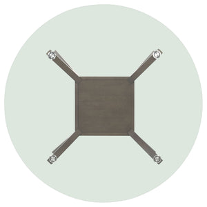 Flynn - Round Glass Top Dining Table - Brown