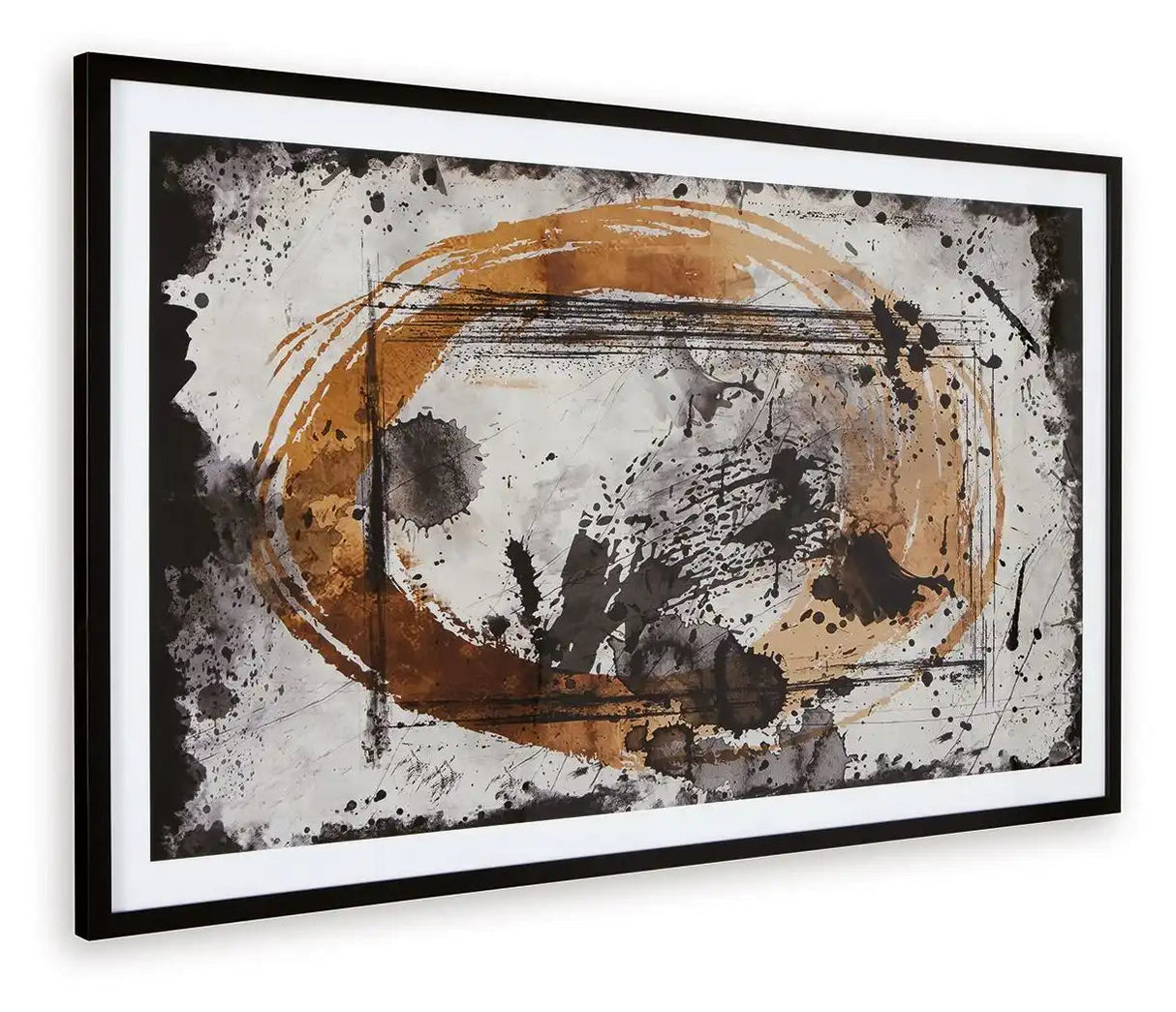 Clefting - Wall Art - Black / Caramel / Tan - Best Buy Furniture