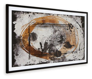 Clefting - Wall Art - Black / Caramel / Tan - Best Buy Furniture