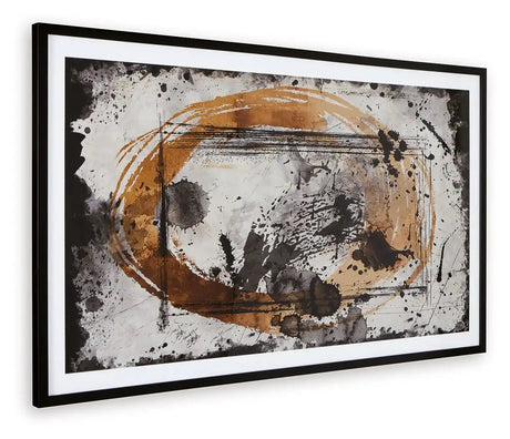 Clefting - Wall Art - Black / Caramel / Tan - Best Buy Furniture