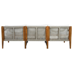 3 Piece Outdoor Sectional Sofa Set