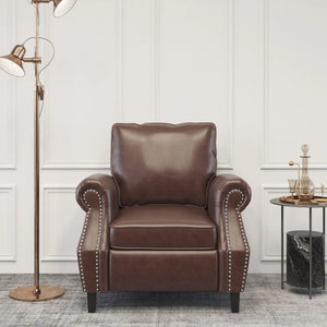 Contemporary Club Chair With Nailhead Trim And Rolled Armrests - Best Buy Furniture
