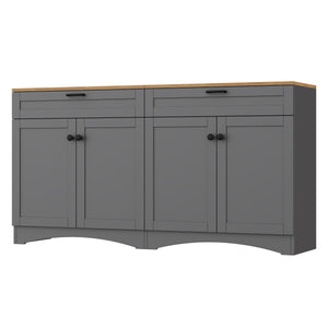 On-Trend Farmhouse TV Stand with 2 Drawers for TVs Up to 70"
