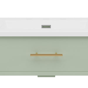 Bathroom Vanity With Sink, Soft Close Doors And Adjustable Shelf