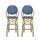 Outdoor Wicker And Aluminum French Barstools (Set of 2) - Best Buy Furniture