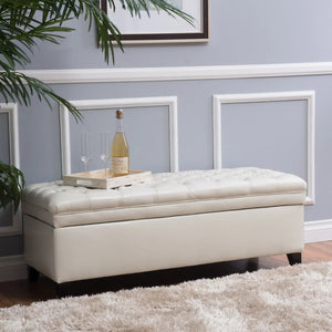 Juliana - Storage Ottoman With Birch Legs - Best Buy Furniture