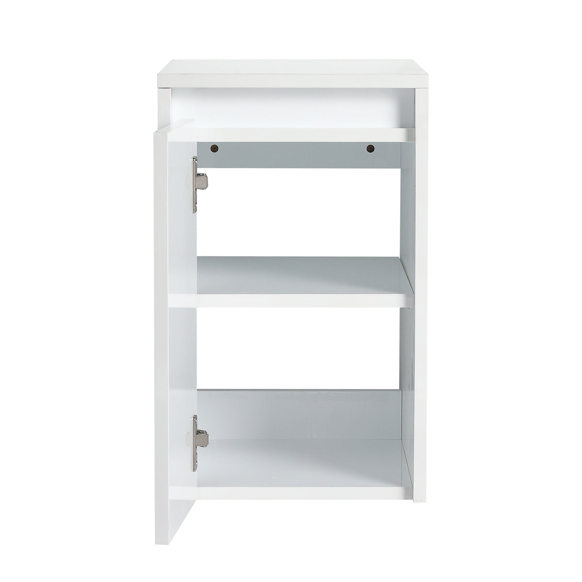 12" Bathroom Side Cabinet, Soft Close Doors, Float Mounting Design, Glossy