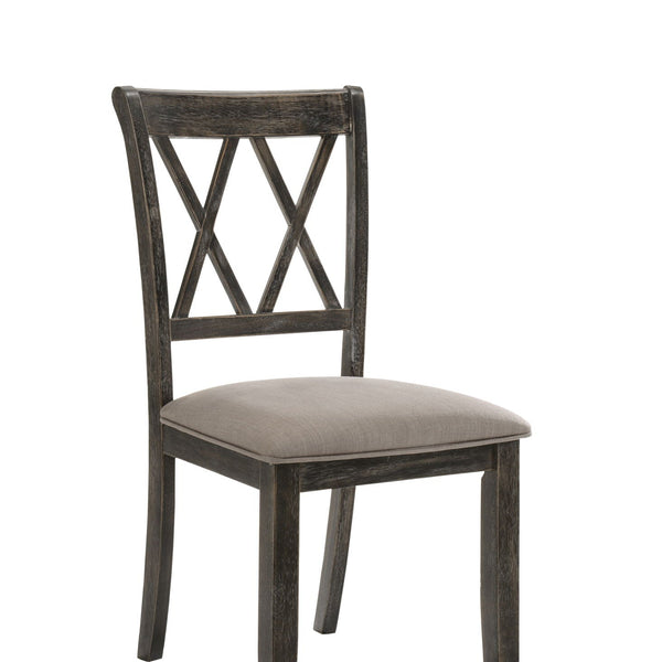 Claudia II - Weathered Side Chair (Set of 2) - Beige / Gray - Best Buy Furniture
