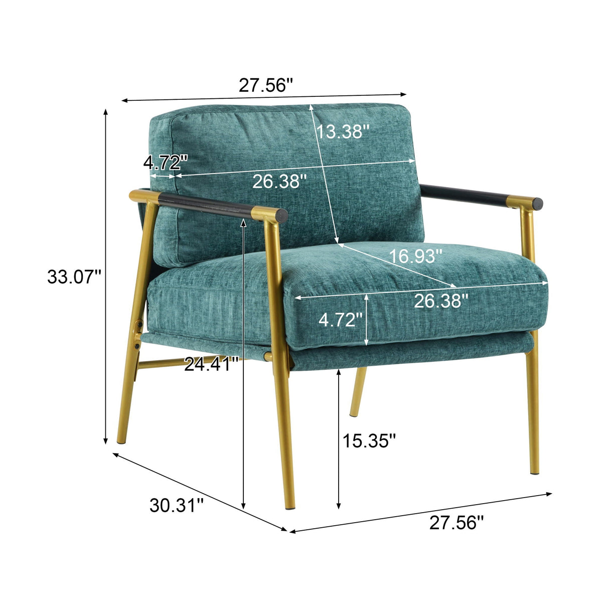 Modern Accent Chair With Plush Cushions, Cozy Seating - Best Buy Furniture