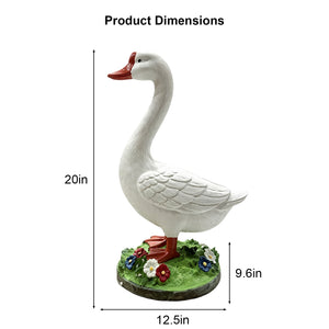 20 Inch DIY Paintable Goose Garden Statue