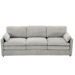 Cozy Upholstered 3 Seater Sofa With Double Cushion