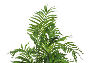 47" Tall, Artificial Plant, Areca Palm Tree, Indoor, Faux, Fake, Floor, Greenery, Potted, Real Touch, Decorative - Green / Black