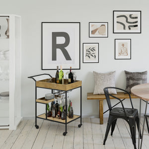 Barnes - Bar Cart - Natural