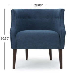 Contemporary Upholstered Club Chair With Button Tufting - Best Buy Furniture