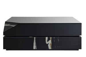 Wenona - Mirrored Coffee Table - Black - Best Buy Furniture