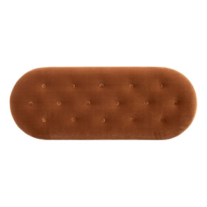 Melinda - Oval Tufted Bullion Fringe Storage Bench