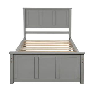 Platform Storage Bed With 2 Wheel Base Drawers