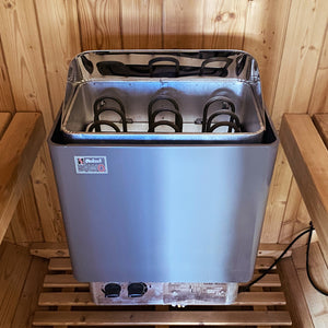 Traditional Cylindrical Stove Double Sauna Room