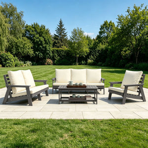 HIPS 3 Seater Outdoor Garden Sofa with Cushion
