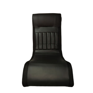 Foldable Gaming Chair With Onboard Speakers, LED Strip Lighting, Bluetooth, Vibration Massage, USB Charging Port - Black