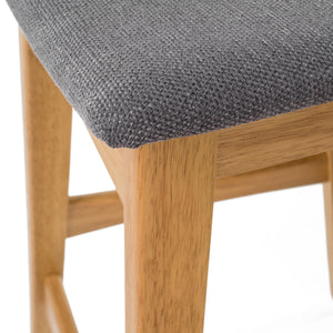Modern Bar Stool Set With Upholstered Seating