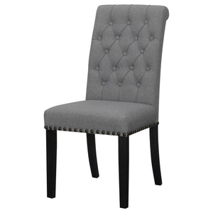 Tufted Rolled Backrest Side Chairs (Set of 2)