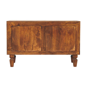 Solid Wood Cadiz Carved Shoe Bench