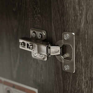 Bathroom Vanity With Sink, Freestanding Wood Grain Cabinet With Storage