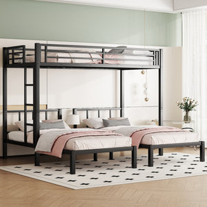 Metal Triple Bunk Bed for Kids