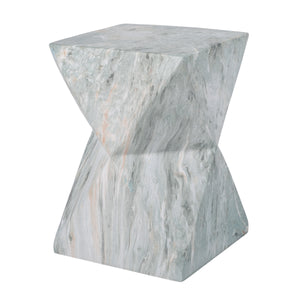 Modern Geometric Hourglass Accent Table