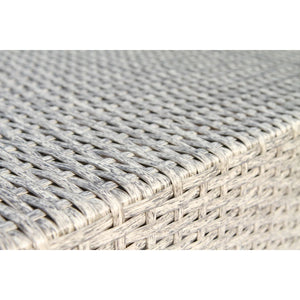 Wicker Outdoor Sectional With Weather Resistant Cushions And Table