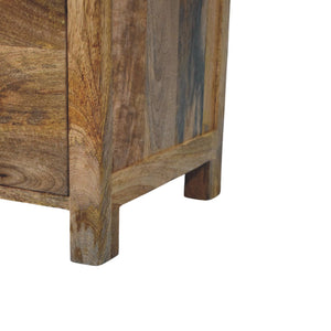 Solid Wood Oakish Three Drawer Chest