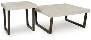 Westenfort - Occasional Table Set (Set of 2) - Espresso / Gray - Best Buy Furniture