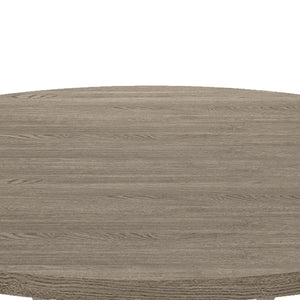 Tannen - Round 5 Piece Dining Table (Set of 5) - White And Gray