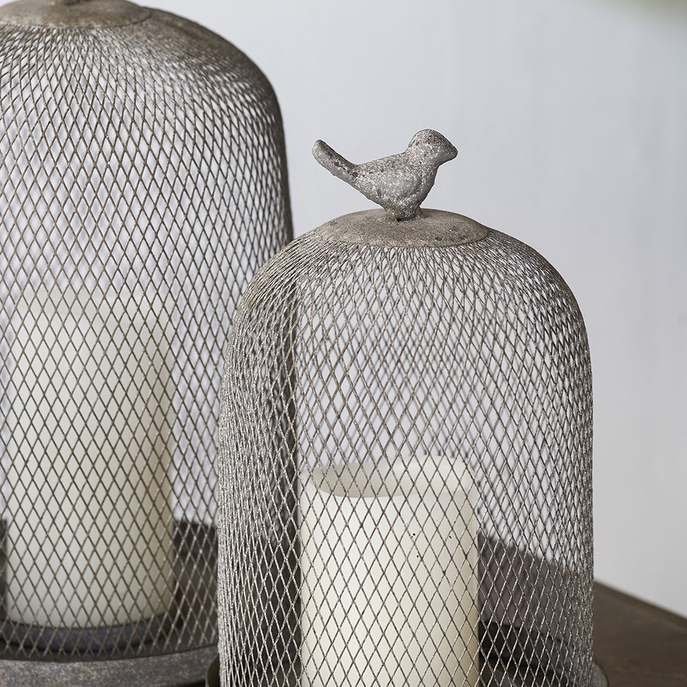 Set of 2 Ophira Sparrow Antique Candle Holders