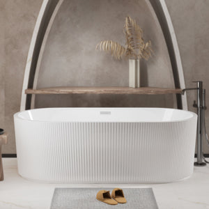 Linear Freestanding Soaker Tub